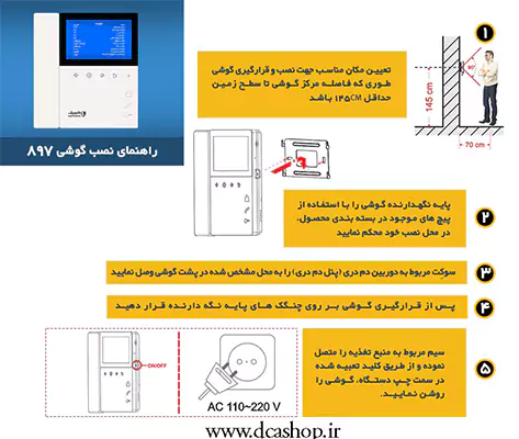 راهنمای نصب آیفون پیک 897