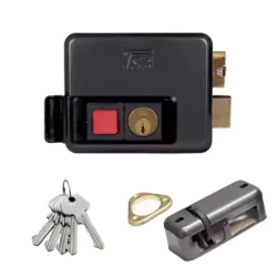 قفل برقی حیاطی بیرون بازشو تسا ساده 7080