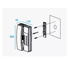 نصب ارتباط داخلی کوماکس مدل TP‐12RM