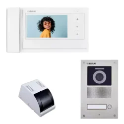 پکیج آیفون تصویری سوزوکی مدل SZ 727 یک واحدی با پنل ساده سفید