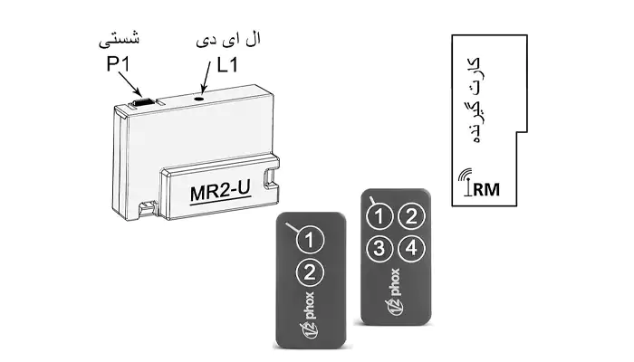 کارت گیرنده و ریموت کنترل وی تو