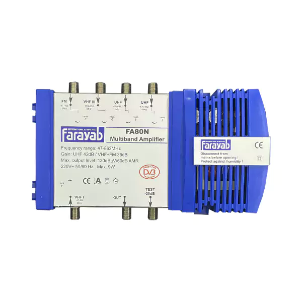 تقویت کننده 42db مولتی باند فرایاب مدل FA80N
