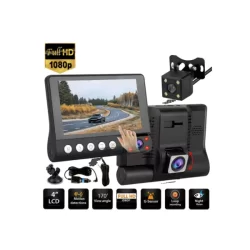 دوربین ثبت وقایع خودرو لمسی جگوار D531 Touch سه دوربینه