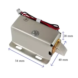 قفل برقی 12 ولتی کمدی (سلونوئیدی) زبانه بالا