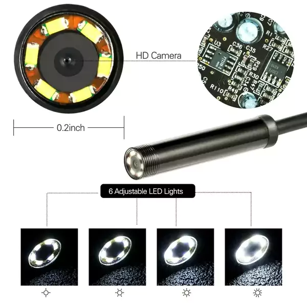 دوربین مدل آندوسکوپی شلنگی صنعتی تا 20 متر