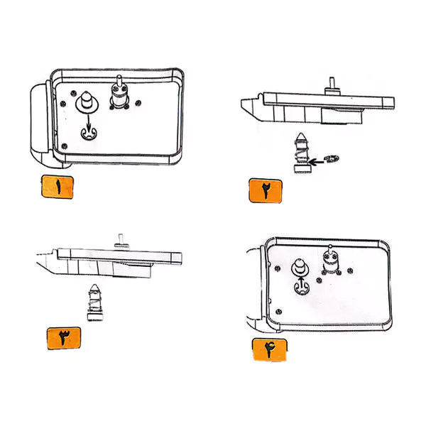 روش غیر فعال سازی شصتی قفل برقی حیاطی