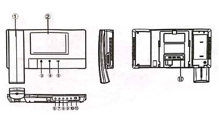 آیفون تصویری رنگی برند camax مشکی مدل CDV 46B M
