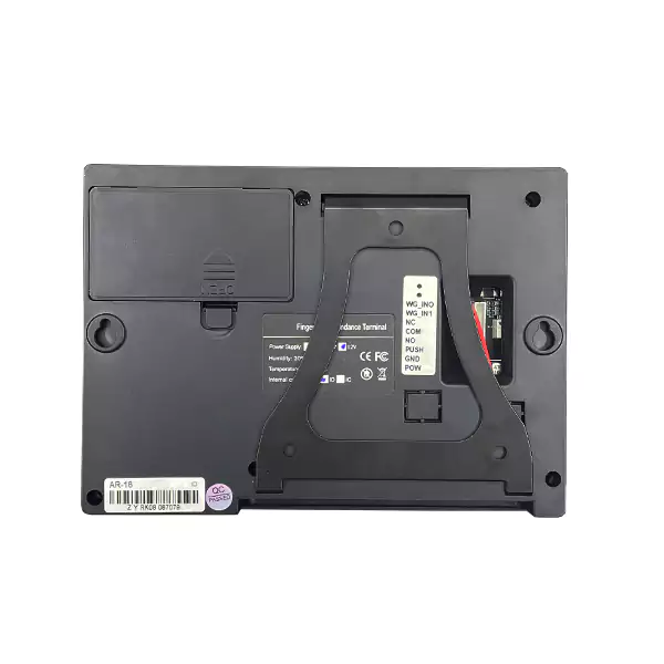 پشت دستگاه حضور و غیاب با باتری مدل AR-18