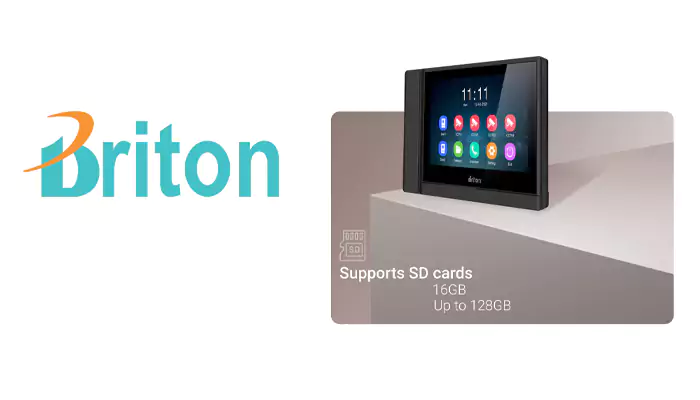 ویژگی های کلیدی آیفون تصویری برایتون BAM-1045-WIFI مشکی رنگ 10 اینچ