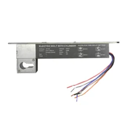 قفل برقی توکار DROP BOLT برند سارو زبانه استوانه با توپی مدل EDP-F7